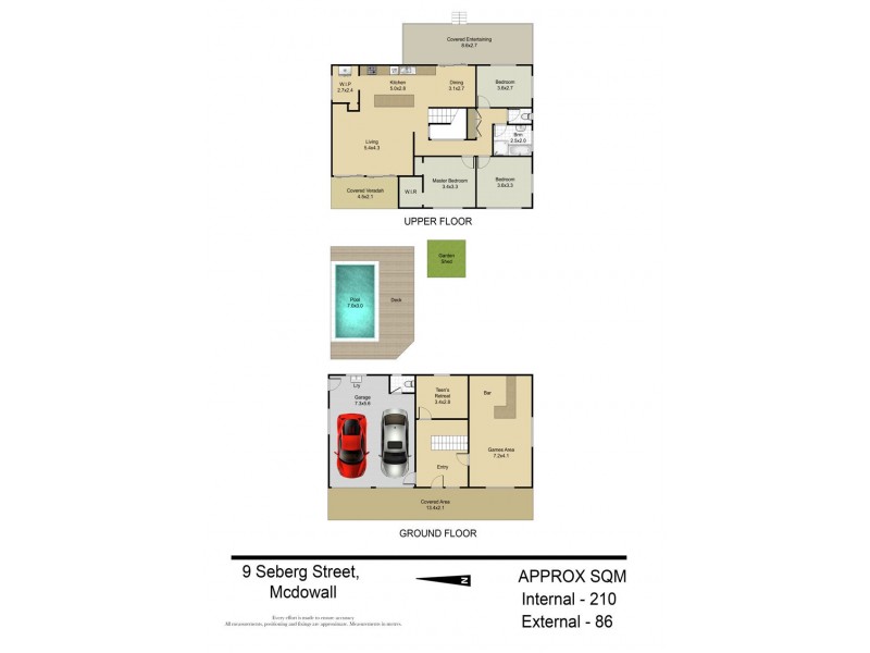9 Seberg Street, Mcdowall QLD 4053 Floorplan