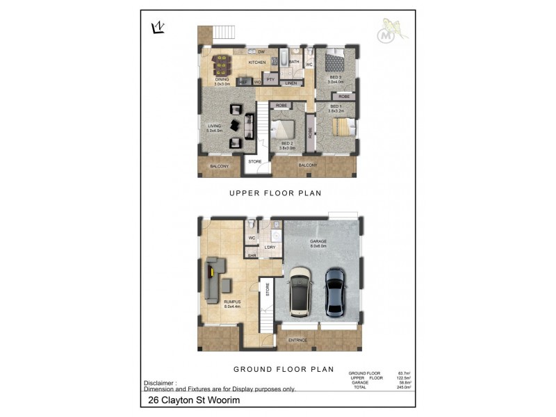 26 Clayton Street, Woorim QLD 4507 Floorplan