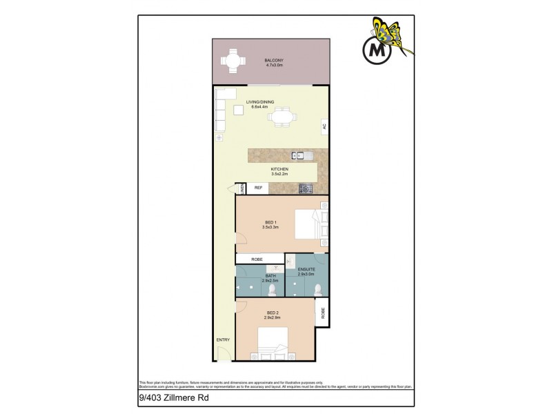 9/403 Zillmere Road, Zillmere QLD 4034 Floorplan