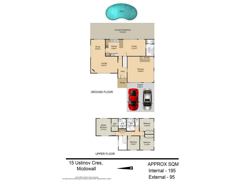 15 Ustinov Crescent, Mcdowall QLD 4053 Floorplan