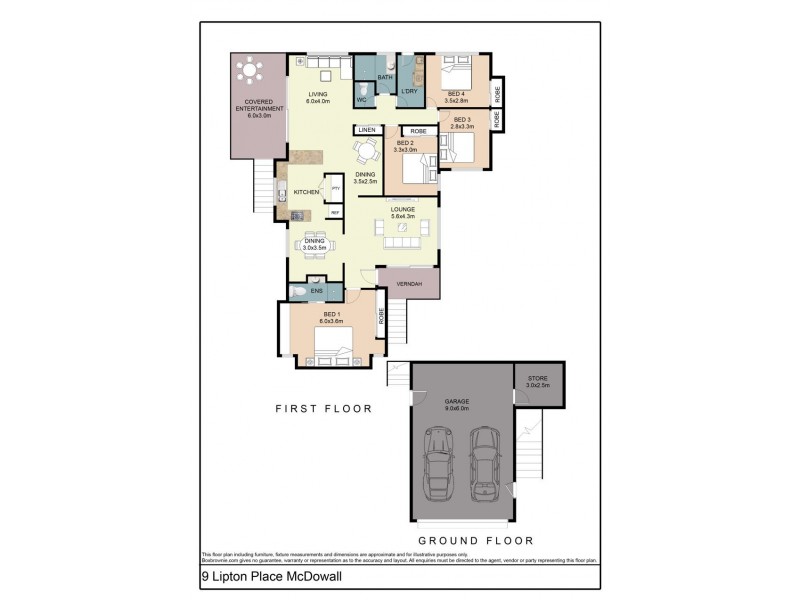 9 Lipton Place, Mcdowall QLD 4053 Floorplan