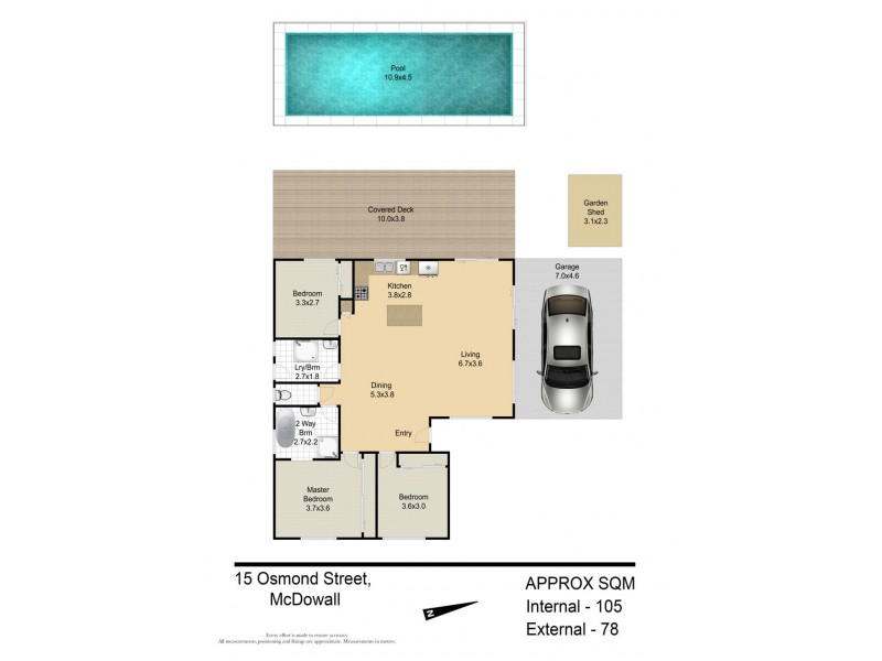 15 Osmond Street, Mcdowall QLD 4053 Floorplan