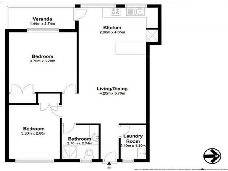 2/14 Blackmore Street, Windsor QLD 4030 Floorplan
