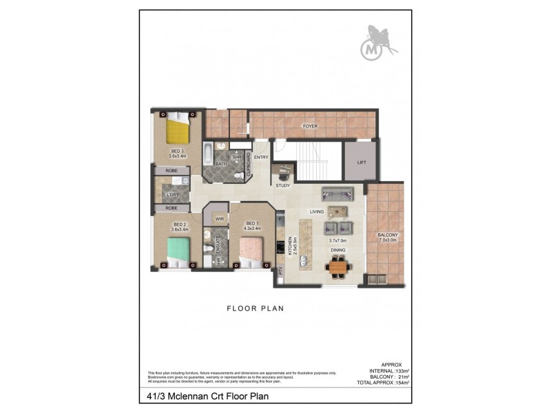 41/3 McLennan Court, North Lakes QLD 4509 Floorplan