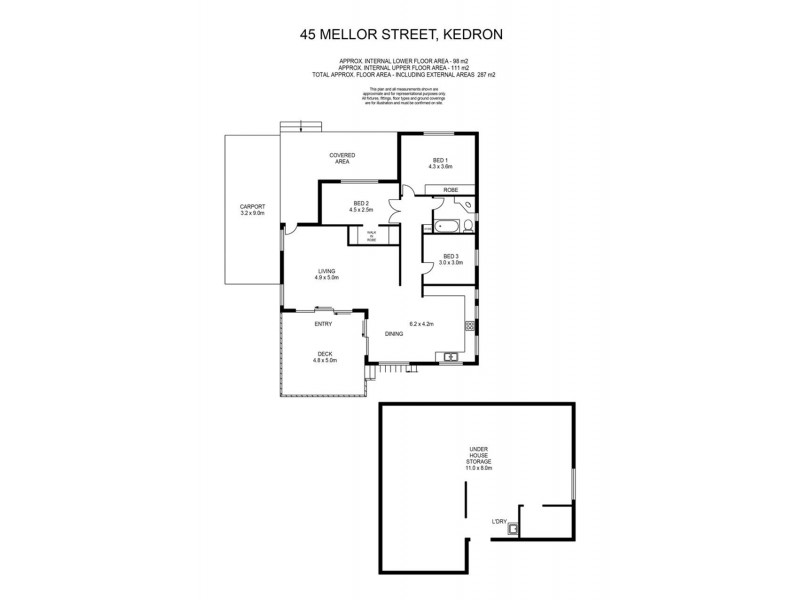 45 Mellor St, Kedron QLD 4031 Floorplan