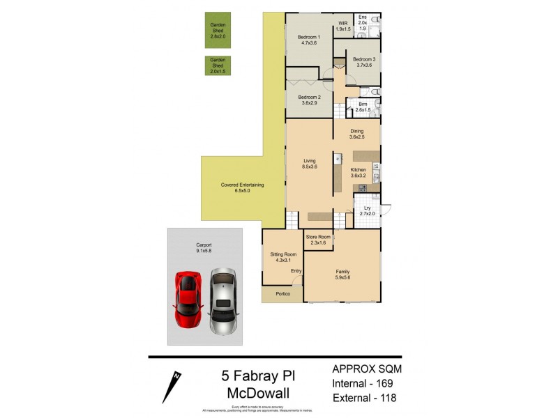 5 Fabray Place, Mcdowall QLD 4053 Floorplan
