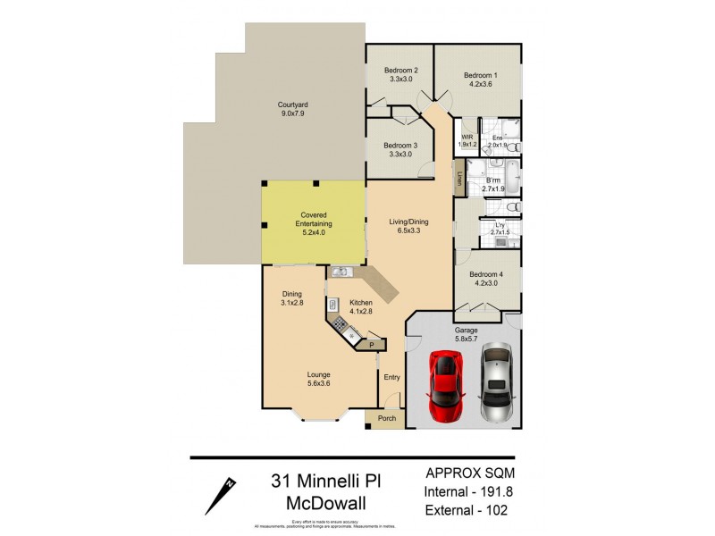 31 Minnelli Place, Mcdowall QLD 4053 Floorplan