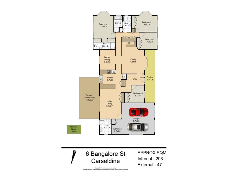 6 Bangalore Street, Carseldine QLD 4034 Floorplan