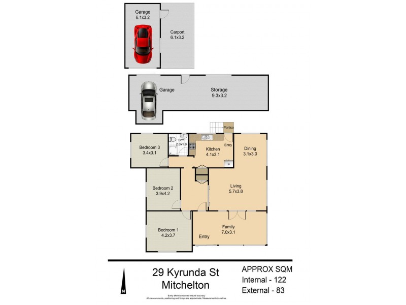 29 Kyrunda Street, Mitchelton QLD 4053 Floorplan