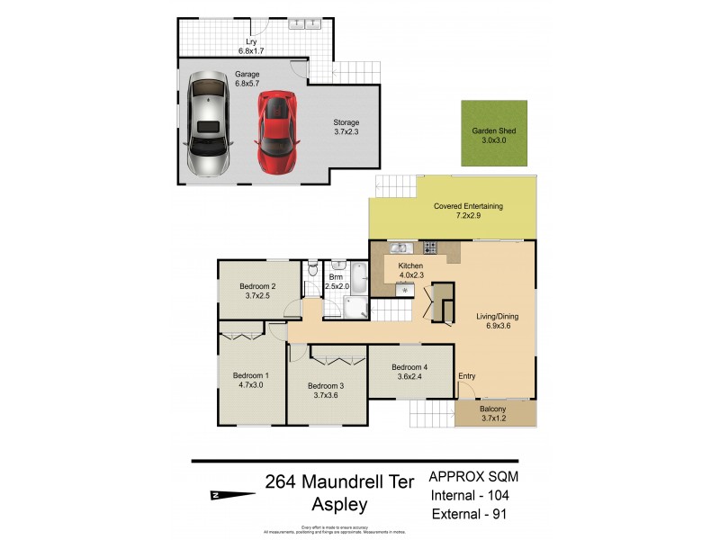 264 Maundrell Terrace, Aspley QLD 4034 Floorplan