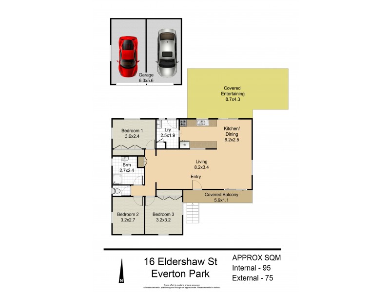 16 Eldershaw Street, Everton Park QLD 4053 Floorplan