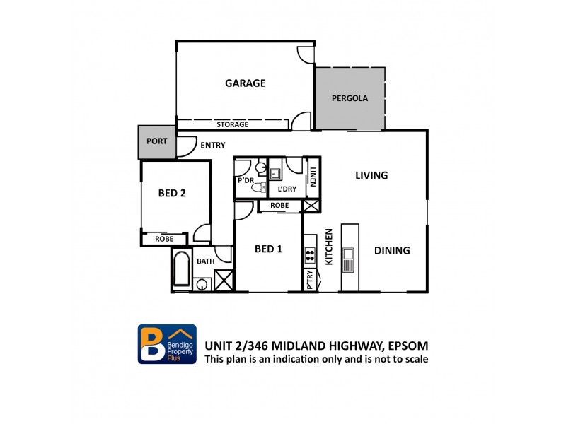 2/346 Midland Highway, Epsom VIC 3551 Floorplan