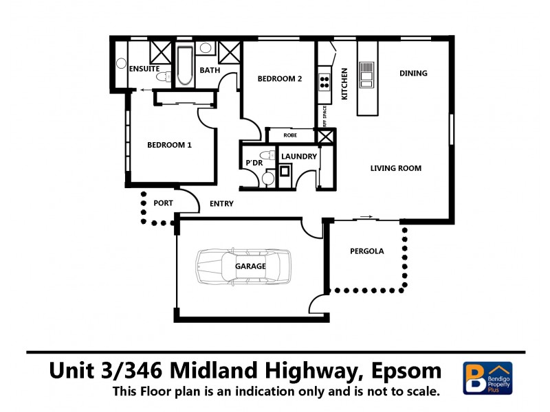 3/346 Midland Highway, Epsom VIC 3551 Floorplan