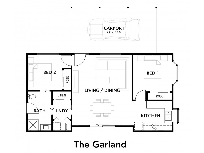 145/761 Sandhurst Rise Over 55′s Village, Junortoun VIC 3551 Floorplan