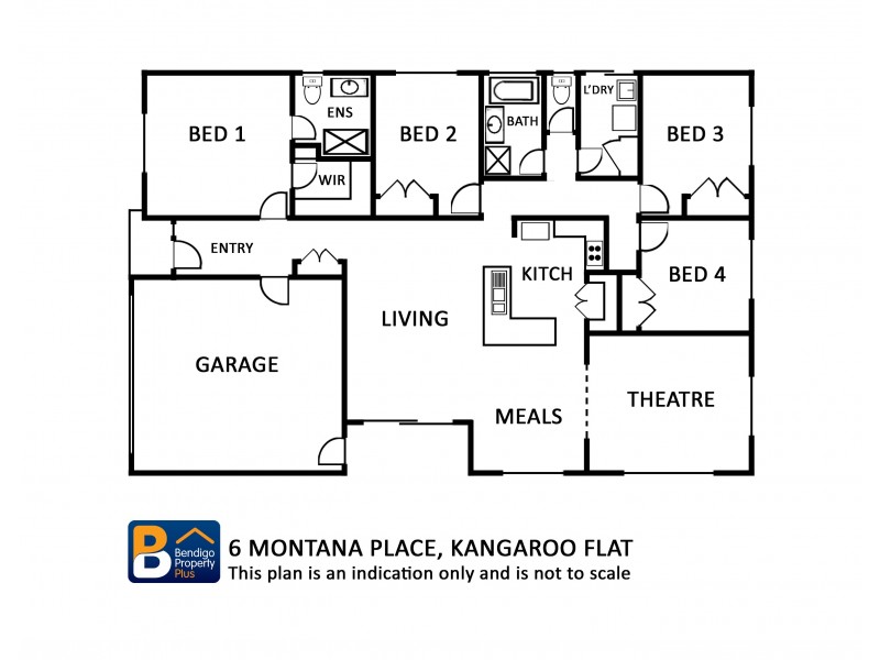 6 Montana Place, Kangaroo Flat VIC 3555 Floorplan