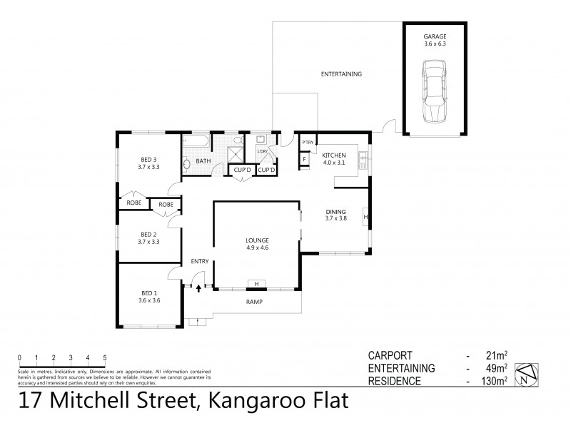 17 Mitchell Street, Kangaroo Flat VIC 3555 Floorplan