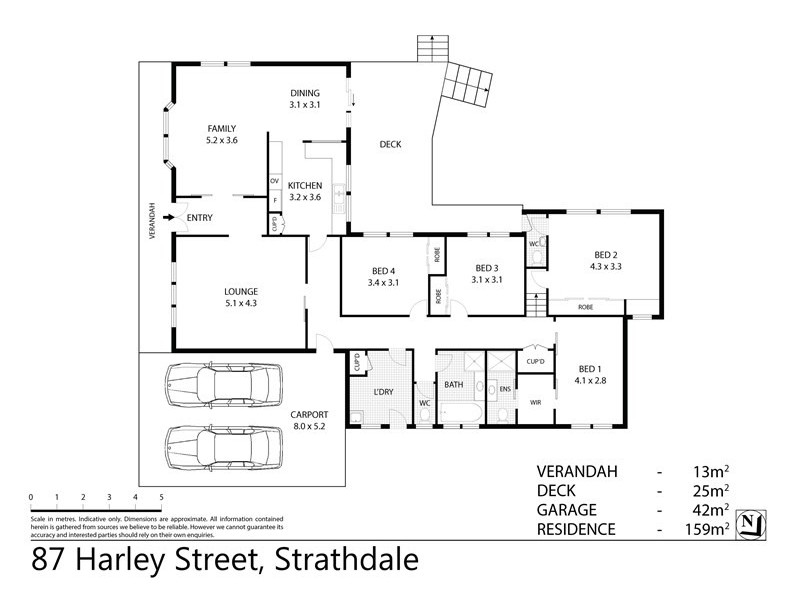 87 Harley Street, Strathdale VIC 3550 Floorplan