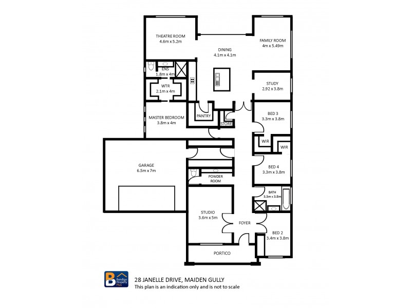 28  Janelle Drive, Maiden Gully VIC 3551 Floorplan
