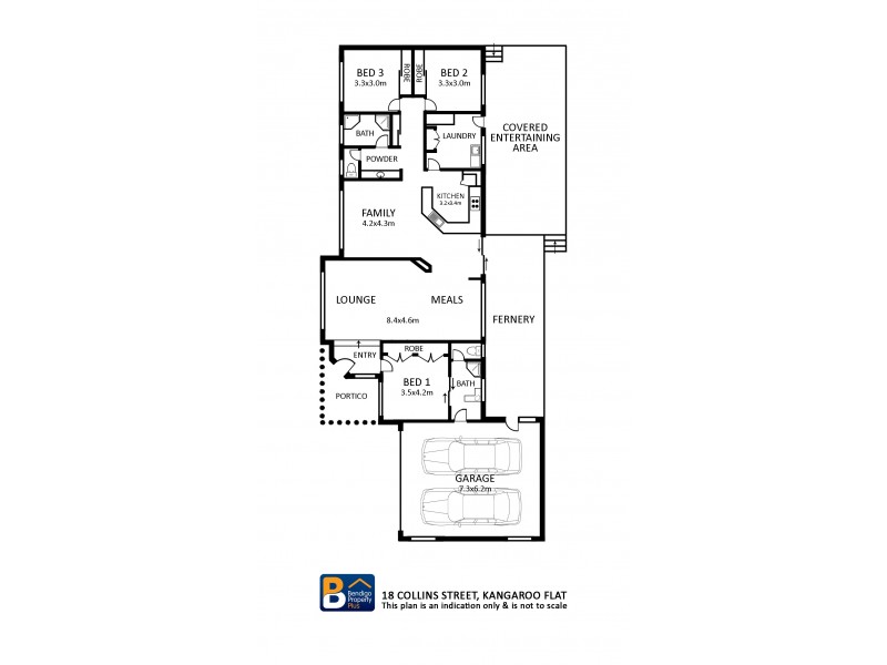 18 Collins Street, Kangaroo Flat VIC 3555 Floorplan