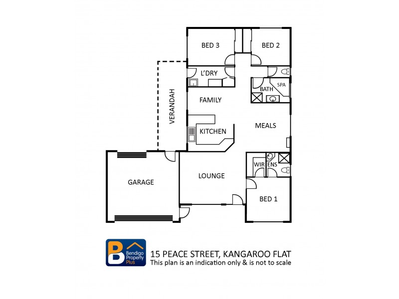15 Peace Street, Kangaroo Flat VIC 3555 Floorplan