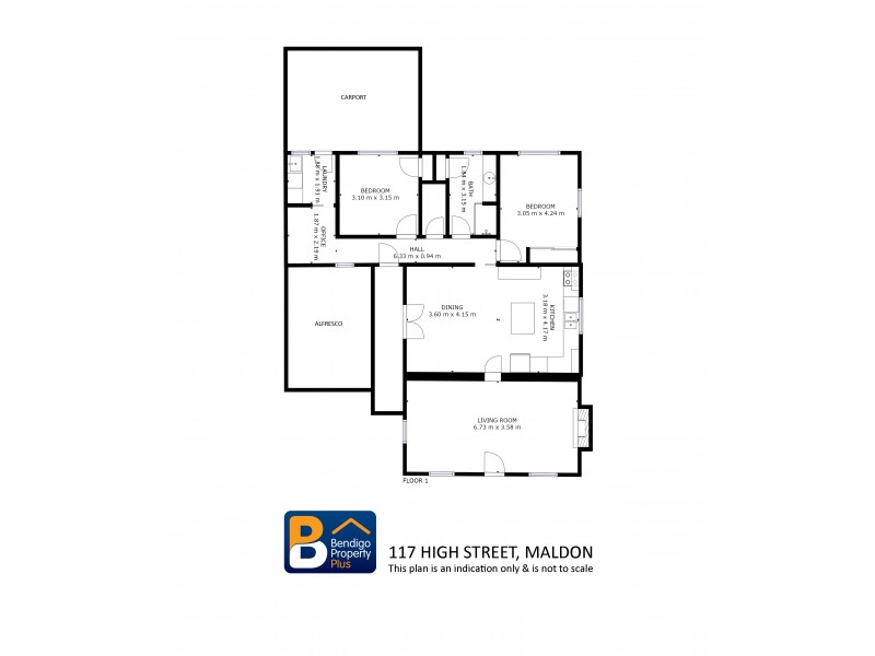 117 High Street, Maldon VIC 3463 Floorplan