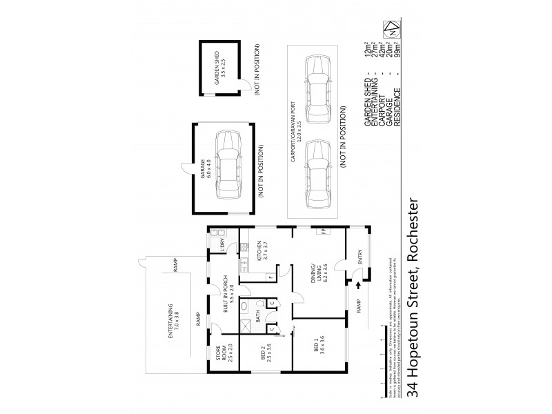 34 Hopetoun Street, Rochester VIC 3561 Floorplan