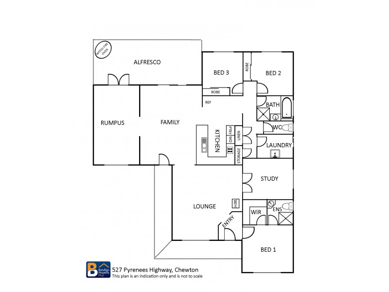 527 Pyrenees Highway, Chewton VIC 3451 Floorplan