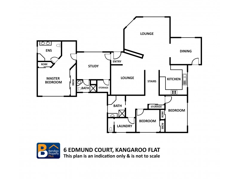 6 Edmund Court, Kangaroo Flat VIC 3555 Floorplan