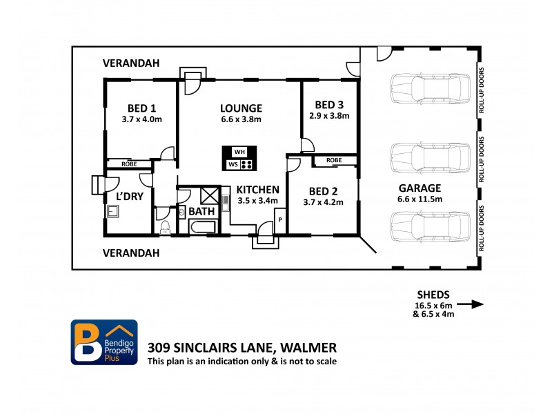 309 Sinclairs Lane, Walmer VIC 3463 Floorplan