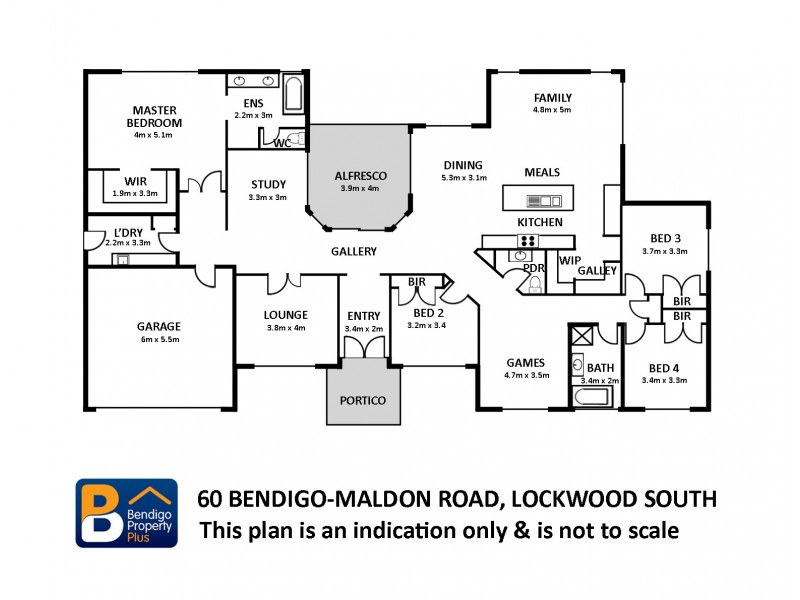 60 Bendigo-Maldon Road, Lockwood South VIC 3551 Floorplan