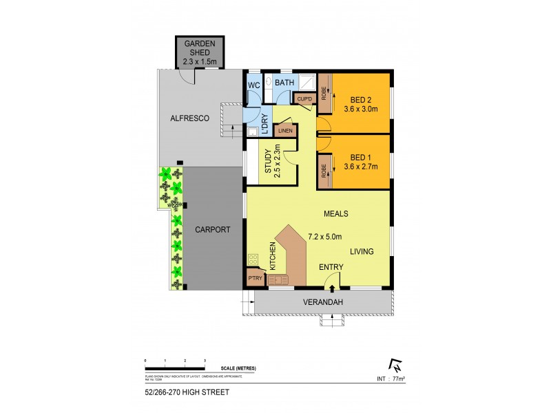 52/266-276 High Street, Kangaroo Flat VIC 3555 Floorplan