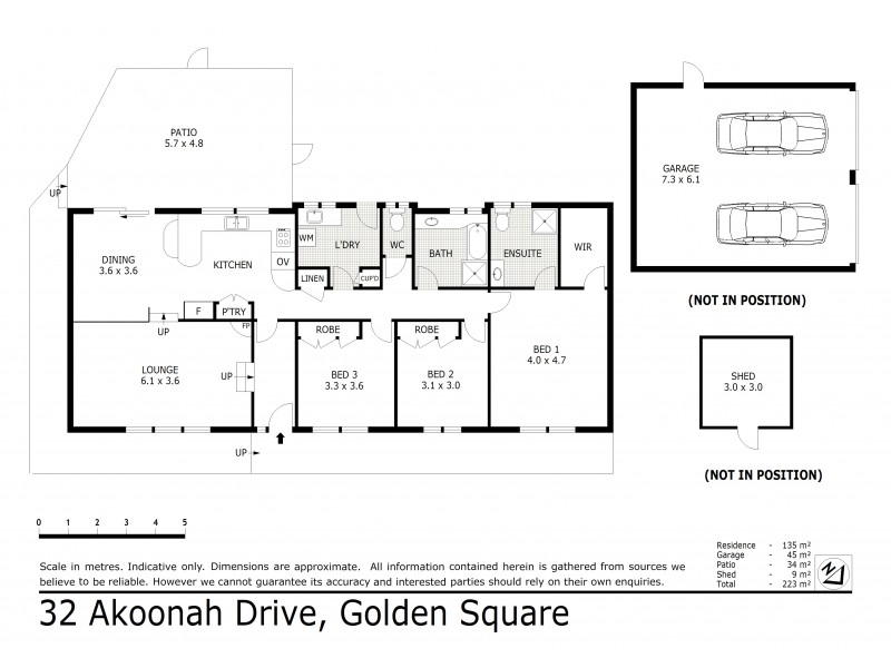 32 Akoonah Drive, Golden Square VIC 3555 Floorplan