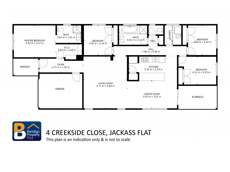 4 Creekside Close, Jackass Flat VIC 3556 Floorplan