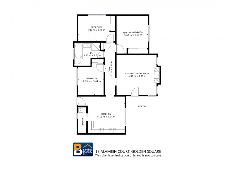 13 Alamein Court, Golden Square VIC 3555 Floorplan