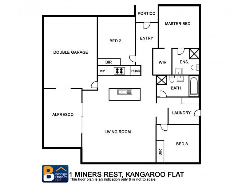 1 Miners Rest, Kangaroo Flat VIC 3555 Floorplan