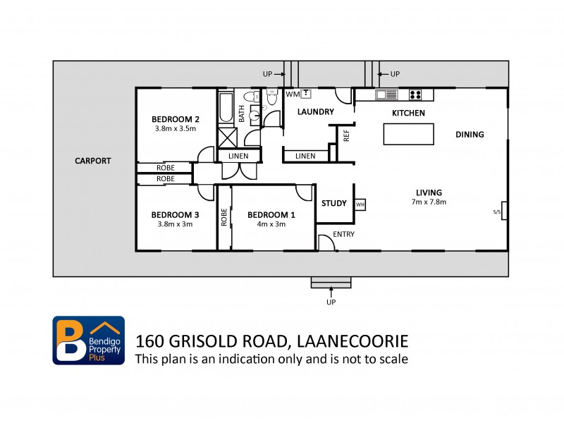 160 Grisold Road, Laanecoorie VIC 3463 Floorplan