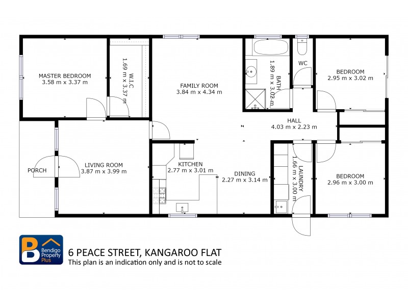 6 Peace Street, Kangaroo Flat VIC 3555 Floorplan