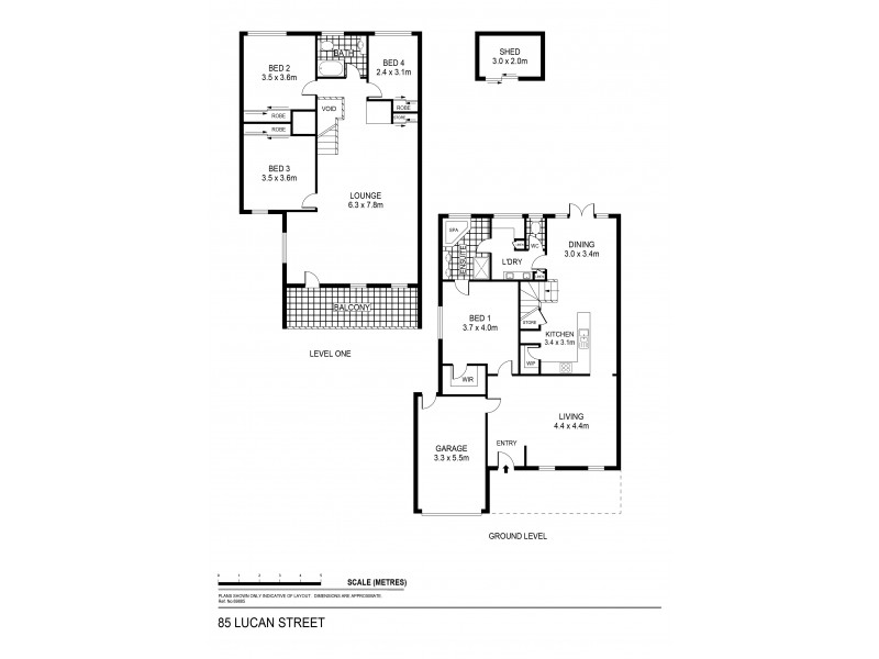 85 Lucan Street, Bendigo VIC 3550 Floorplan