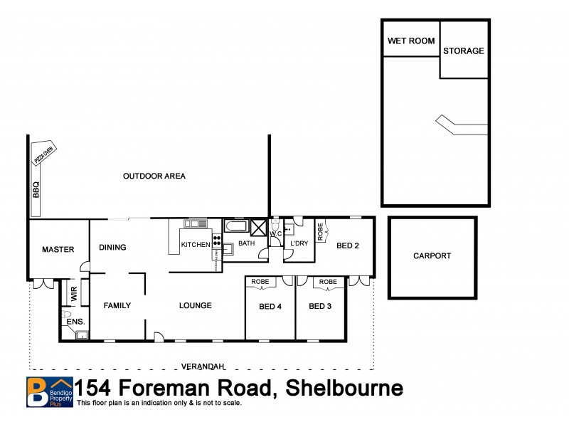 154 Foreman Road, Shelbourne VIC 3463 Floorplan