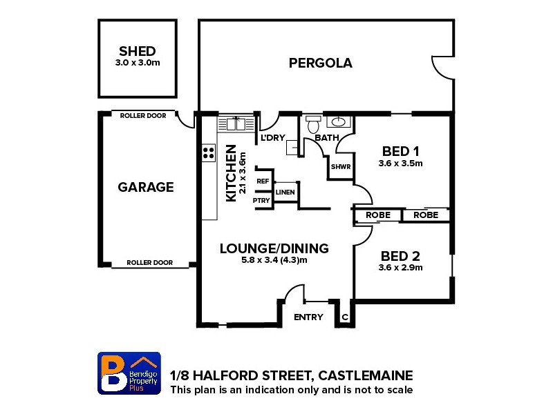1/8 Halford Street, Castlemaine VIC 3450 Floorplan