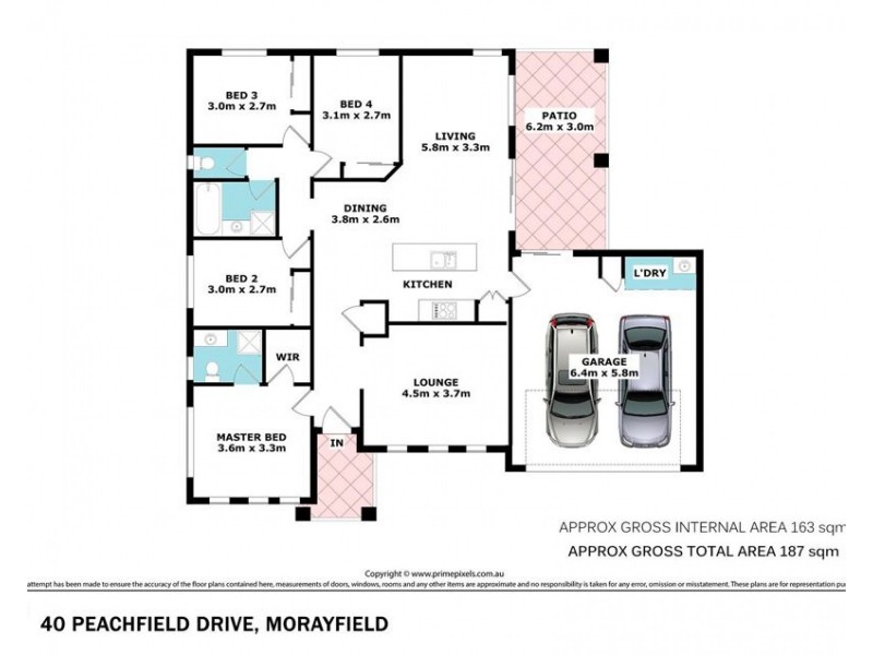 40 Peachfield Drive, Morayfield QLD 4506 Floorplan