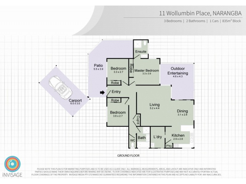 11 Wollumbin Place, Narangba QLD 4504 Floorplan
