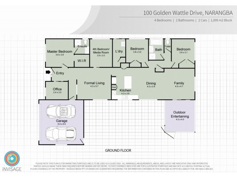 100 Golden Wattle Drive, Narangba QLD 4504 Floorplan