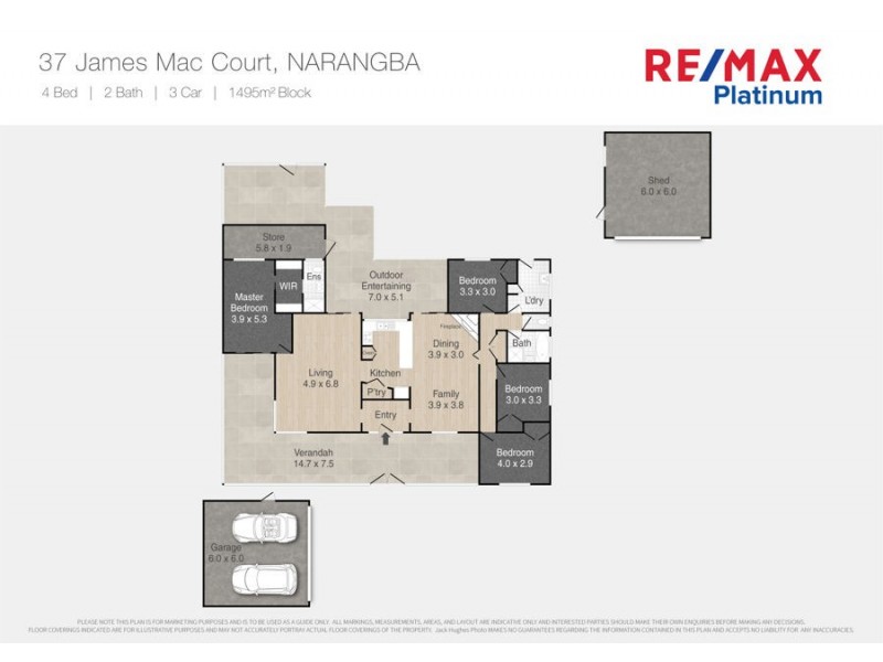 37 James Mac Court, Narangba QLD 4504 Floorplan