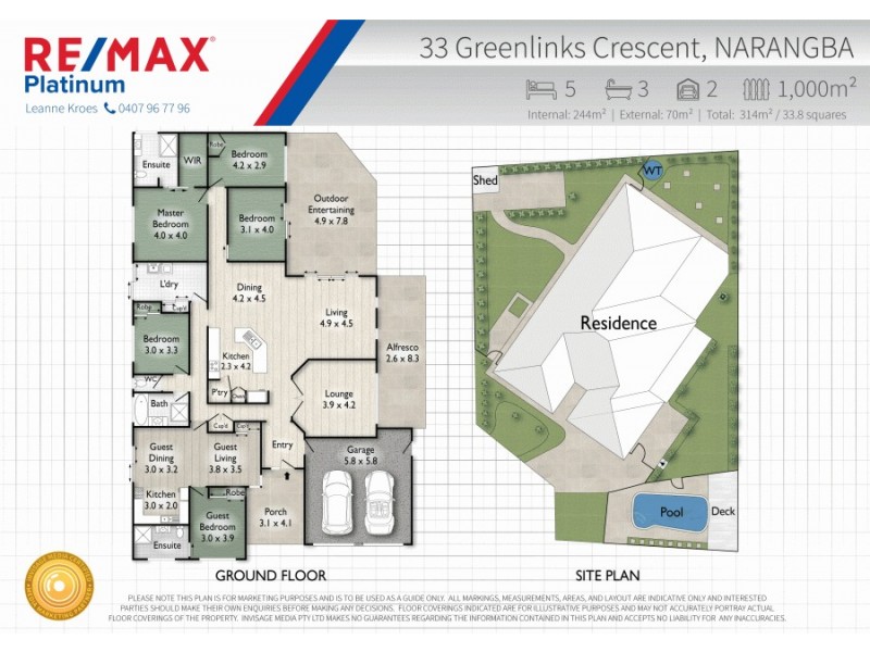 33 Greenlinks Crescent, Narangba QLD 4504 Floorplan