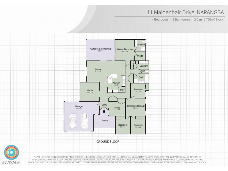 11 Maidenhair Drive, Narangba QLD 4504 Floorplan