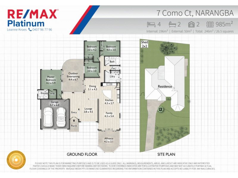 7 Como Court, Narangba QLD 4504 Floorplan