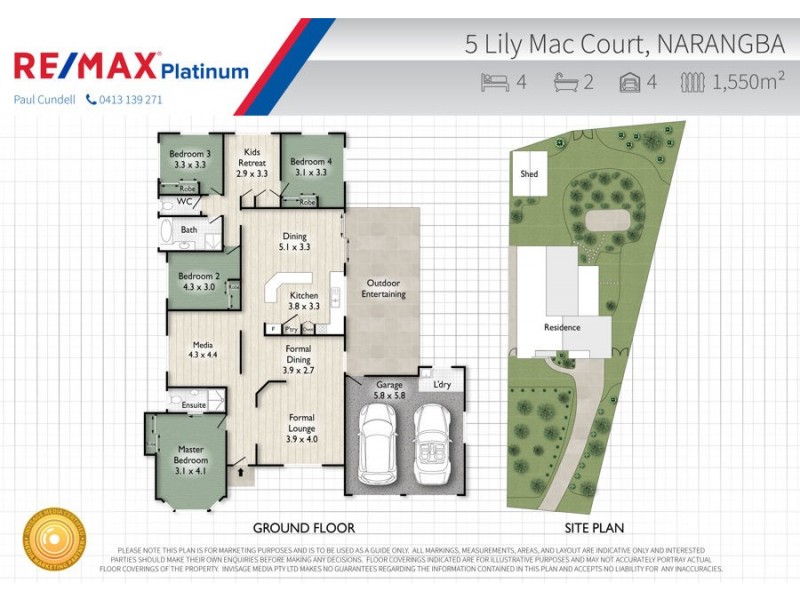 5 Lily Mac Court, Narangba QLD 4504 Floorplan