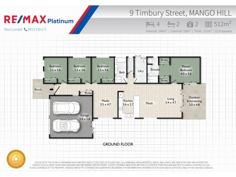 9 Timbury Street, Mango Hill QLD 4509 Floorplan