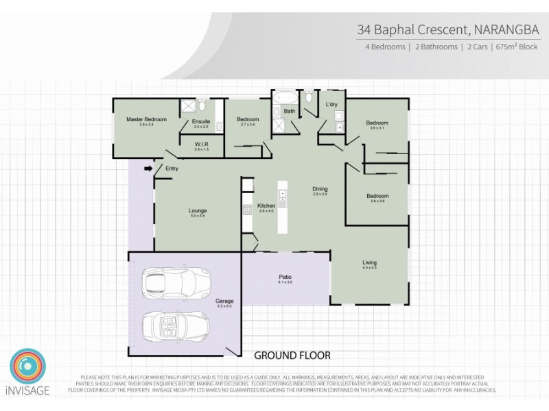 34 Baphal Crescent, Narangba QLD 4504 Floorplan